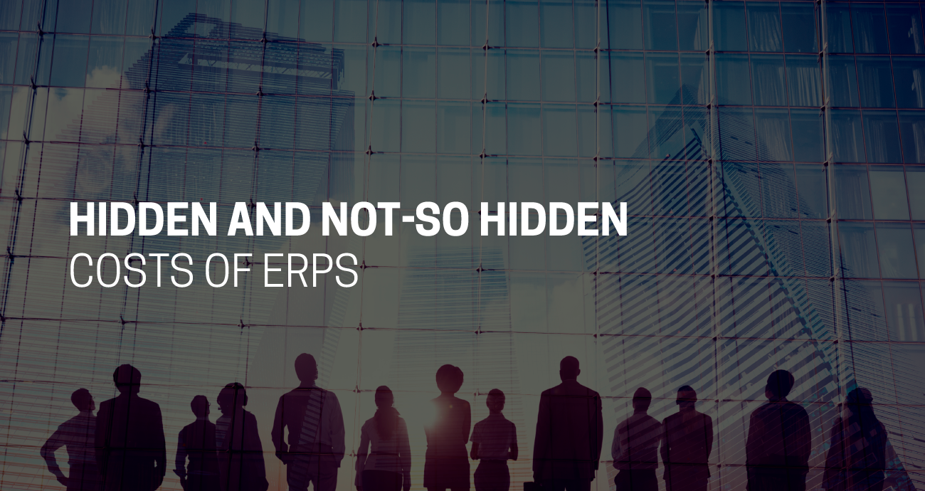 Hidden and Not-So Hidden Costs of ERPs